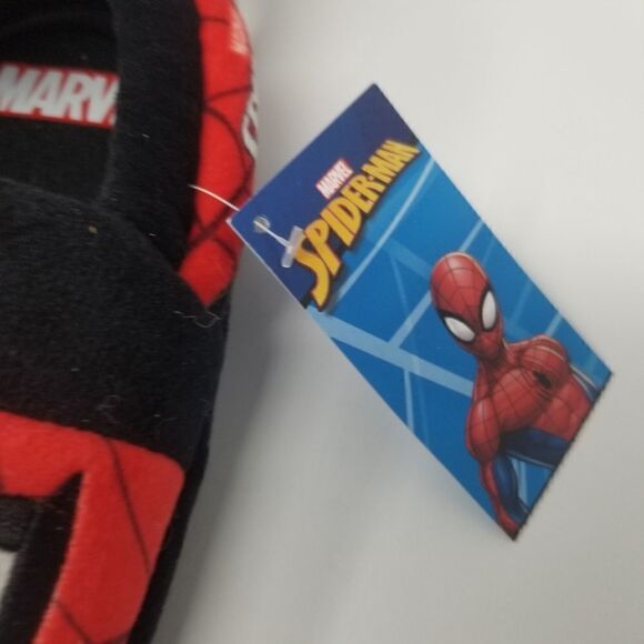 NWT. MARVEL SPIDERMAN BOYS SLIPPERS. VARIOUS SIZES. - Picture 3 of 14